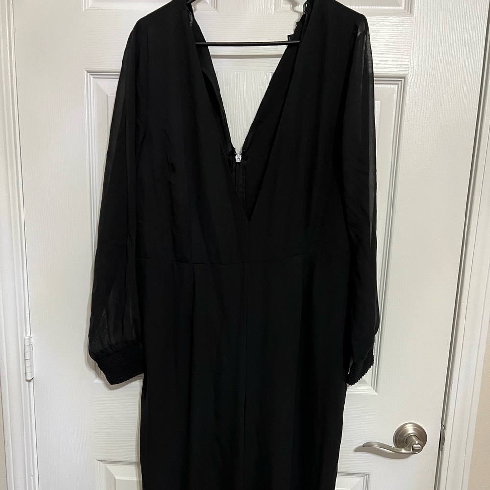 Dressy Jumpsuit | Forever 21 Jumpsuit | Deep V Jumpsuit | Black Jumpsuit